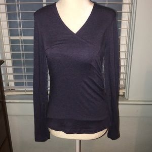 Banana Republic, stretchy wrap shirt, XS